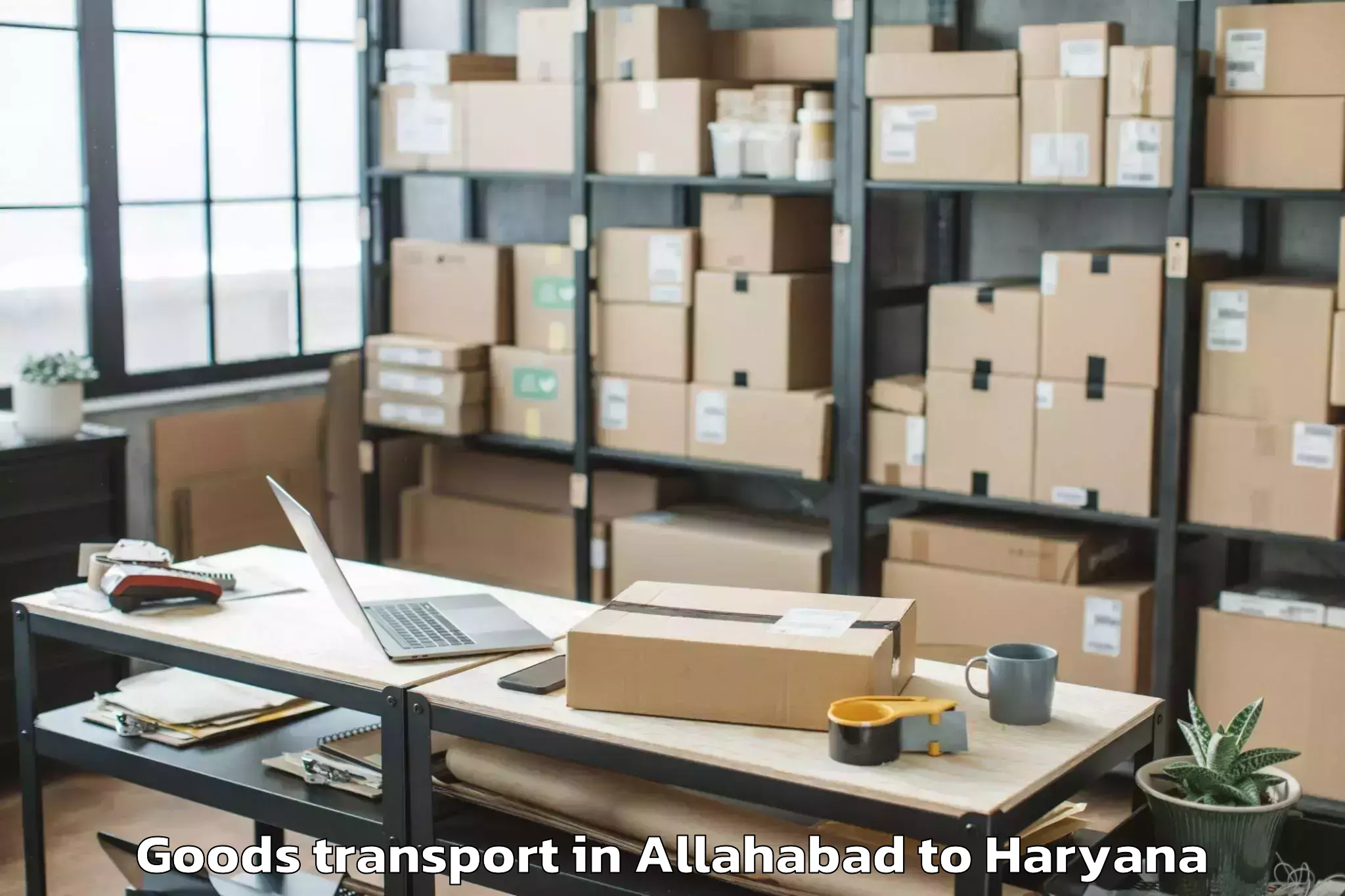 Quality Allahabad to Banoi Khuda Bax Goods Transport